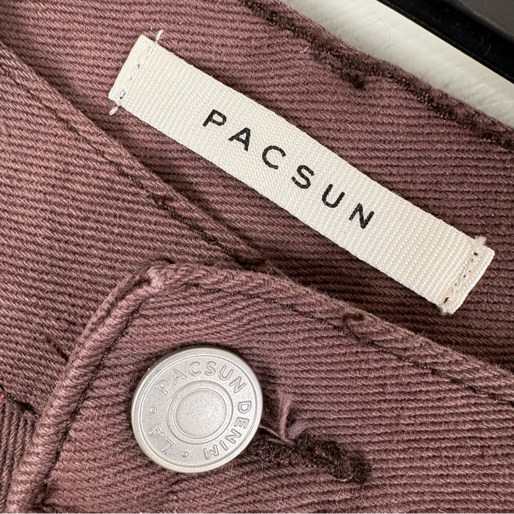 Pacsun Women’s Ultra High Rise Flare Carpenter Jeans Size 27 Brown - Picture 3 of 10